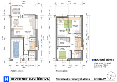 REZIDENCE HAVLÍČKOVA - novostavby 8 RD 4+kk s garáží a terasou, se zahradou, pozemek 159 - 211 m² #7