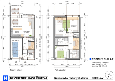 REZIDENCE HAVLÍČKOVA - novostavby 8 RD 4+kk s garáží a terasou, se zahradou, pozemek 159 - 211 m² #6
