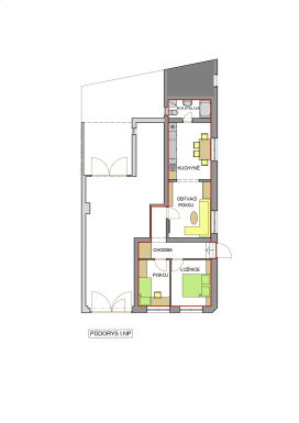 OV byt 3+1, po rekonstrukci, 1.NP/2, 56,3 m2, k pronájmu #9