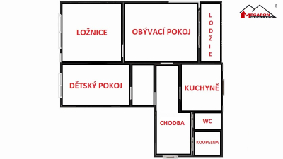 OV byt 3+1, lodžie, 5.NP/6, 81 m² #8