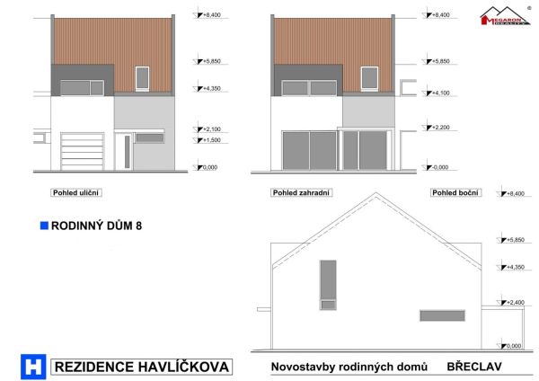 REZIDENCE HAVLÍČKOVA - novostavby 8 RD 4+kk s garáží a terasou, se zahradou, pozemek 159 - 211 m² #12