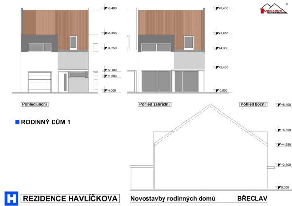 REZIDENCE HAVLÍČKOVA - novostavby 8 RD 4+kk s garáží a terasou, se zahradou, pozemek 159 - 211 m² #10