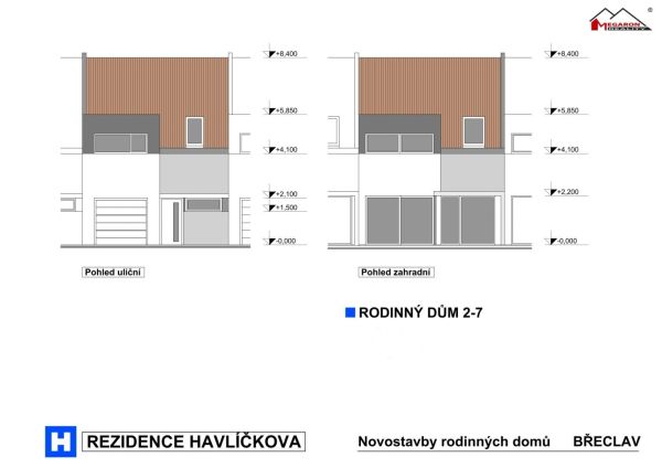 REZIDENCE HAVLÍČKOVA - novostavby 8 RD 4+kk s garáží a terasou, se zahradou, pozemek 159 - 211 m² #11